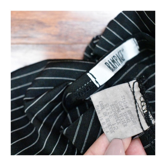 Rampage Fitted Striped Floral Midi Jersey Dress - Picture 10 of 10